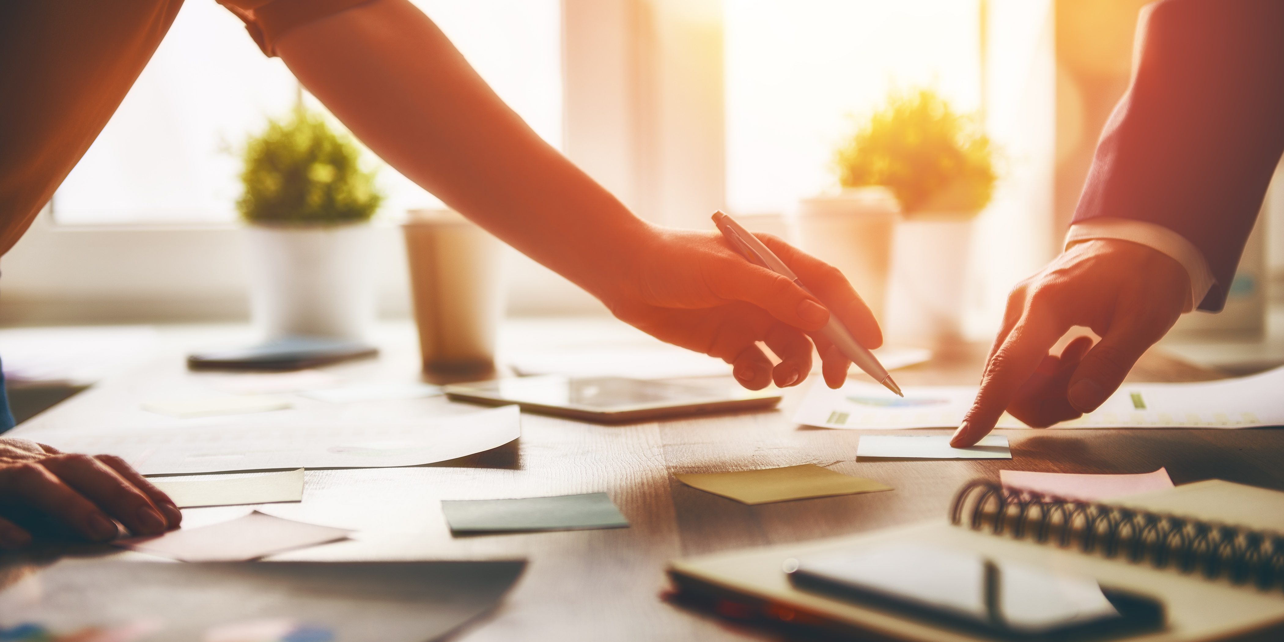 working day in office.